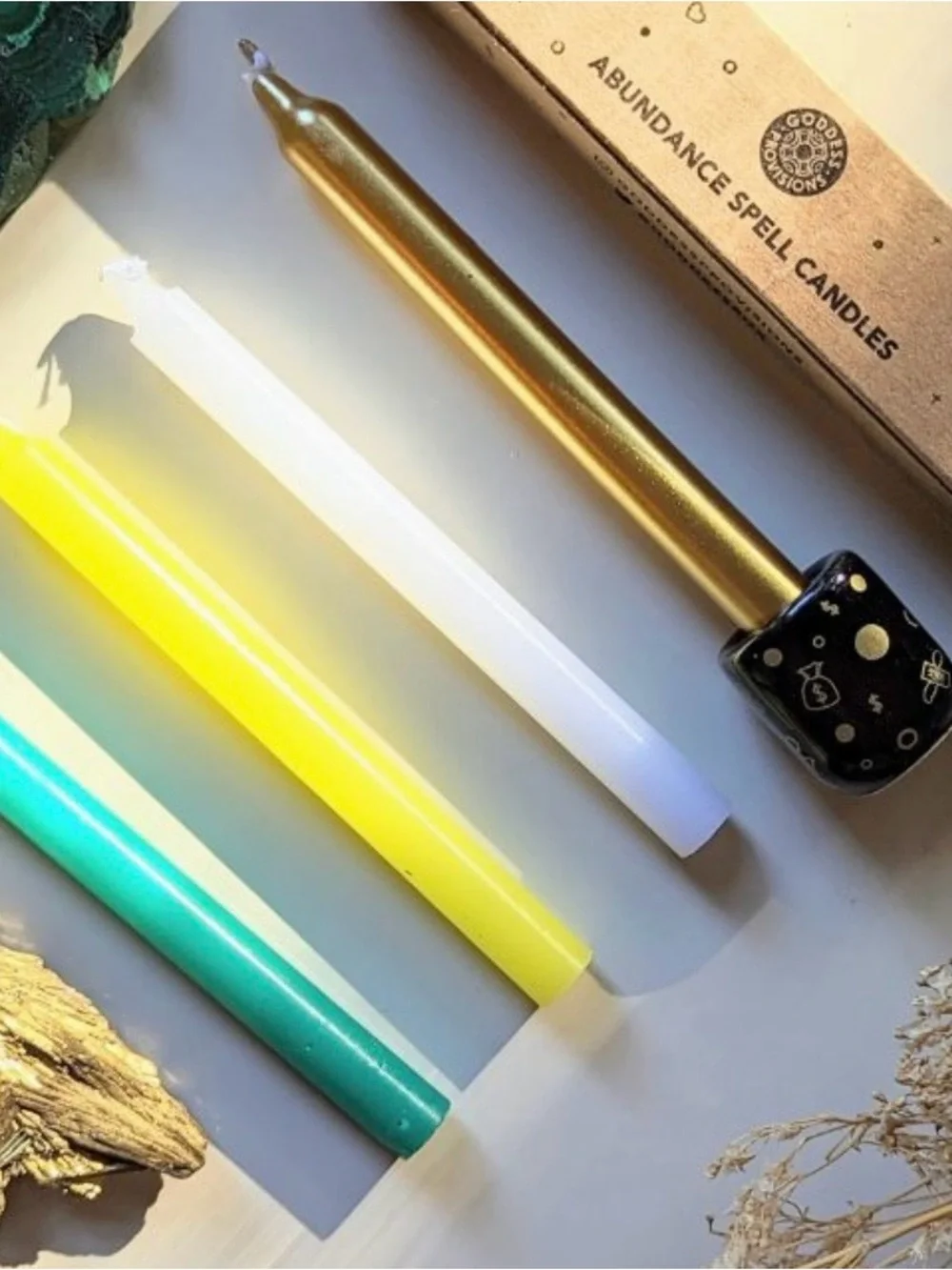 Abundance Bundle | Crystal Grid, Ritual Tools & Candle Magic